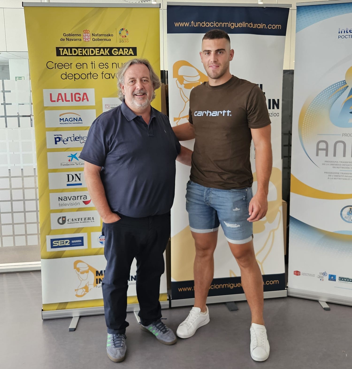 Natxo Arbeloa e Iker Vicente se reúnen para reforzar el compromiso con el deporte autóctono